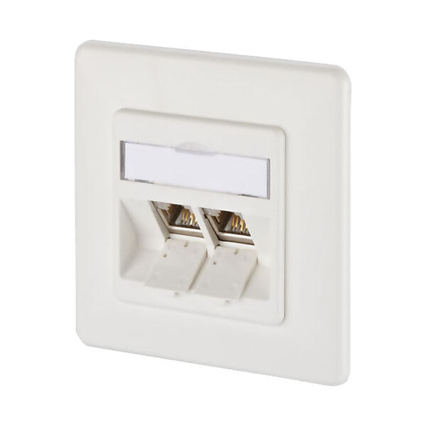 METZ CONNECT Anschlussdose, Cat.6A 2xRJ45,UP,rws TN E-DATmod-2UP-rws